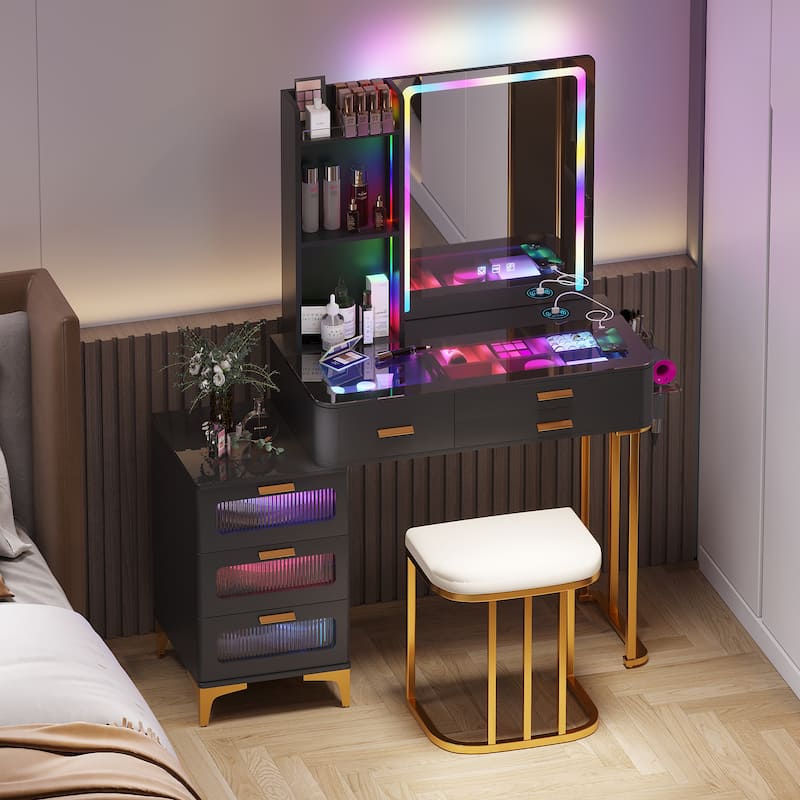 Makeup Vanity with LED Light