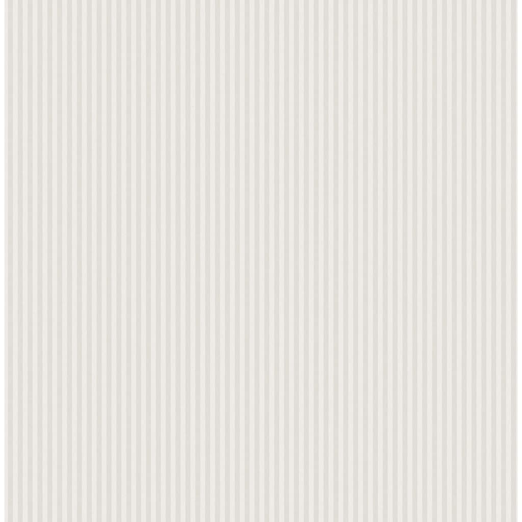 Ticking Light Grey Stripe Wallpaper