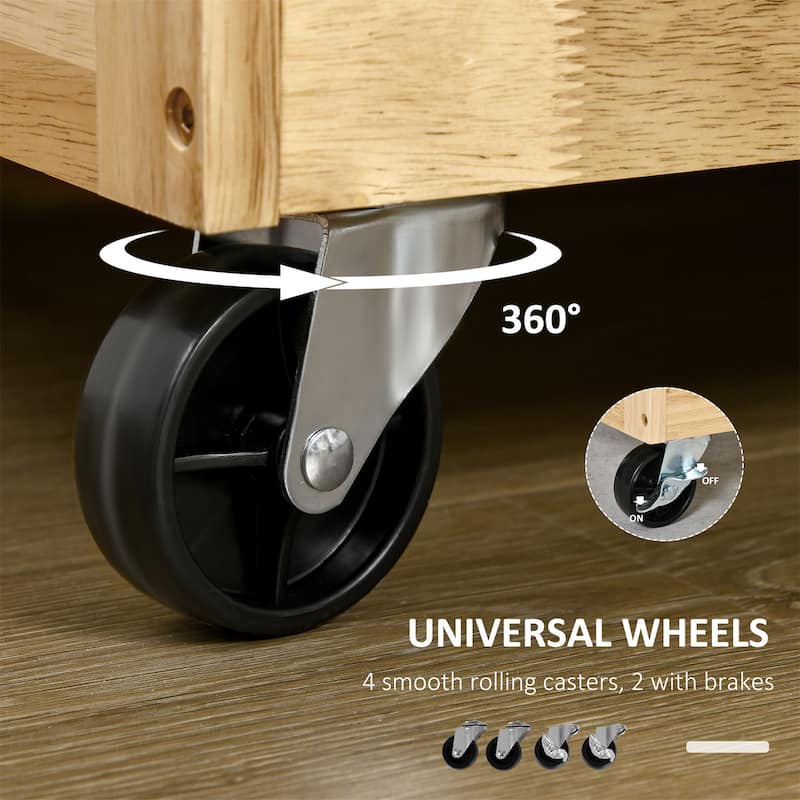 Kitchen Island on Wheels