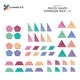 preview thumbnail 2 of 7, Connetix Magnetic Tiles Pastel Shape Expansion Pack, 48 Pieces