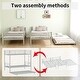preview thumbnail 12 of 14, Heavy-Duty Sturdy Metal Noise Reduced Safety Guardrail Metal Twin Bunk Bed