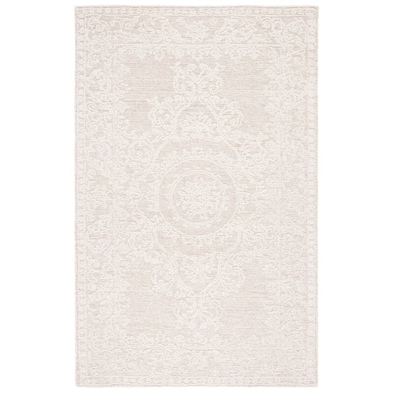 SAFAVIEH Handmade Abstract Sascha Medallion Wool Rug