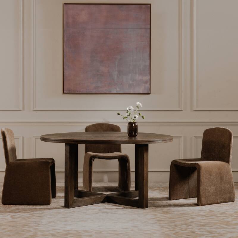 NADAAL STUDIOS Lunessa Framed Painting, Abstract Acrylic on Canvas with Solid Wood Frame Lavender Multicolor