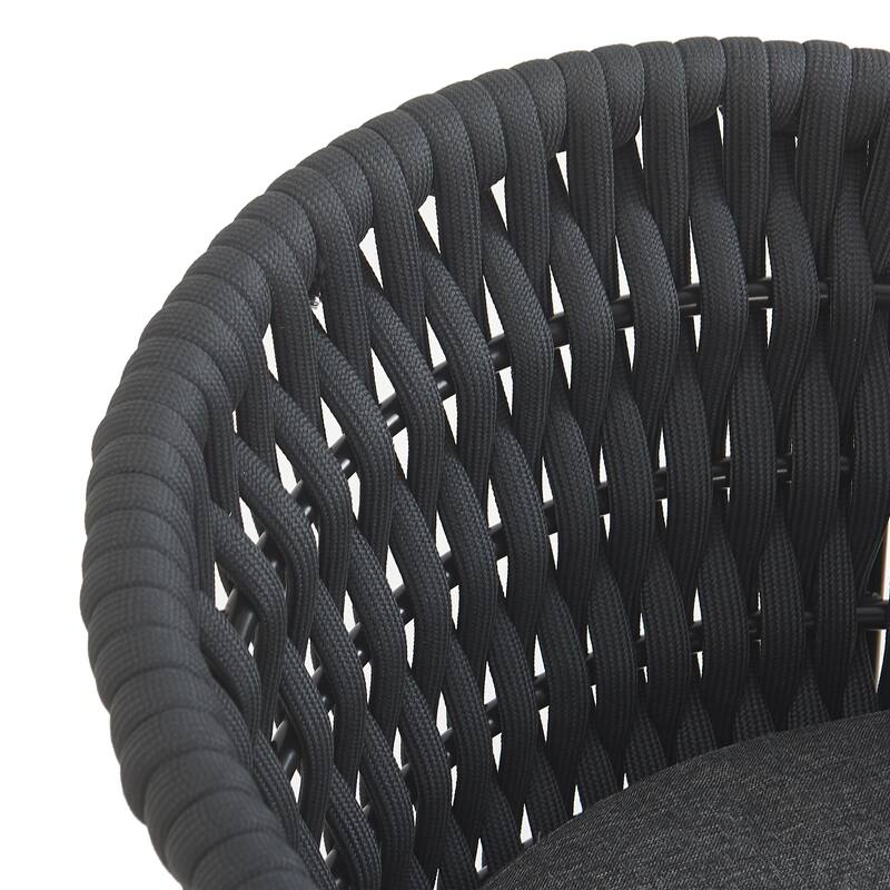Christopher Knight Home - Tina Outdoor Dining Chair with Weather Resistant Rope and Cushions