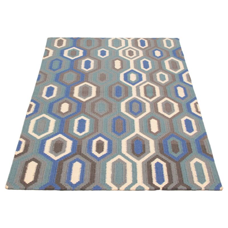 Ankara FW Grey Kilim 5'2" x 7'9" - 5'2 x 7'9