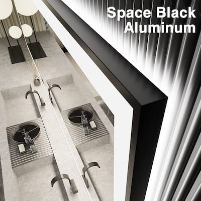 Front & Back LED Anti-Fog Tempered Glass Framed Bathroom/Vanity Mirror 3-Year Warranty