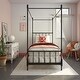 preview thumbnail 2 of 24, Avenue Greene Elliot Metal Canopy Bed