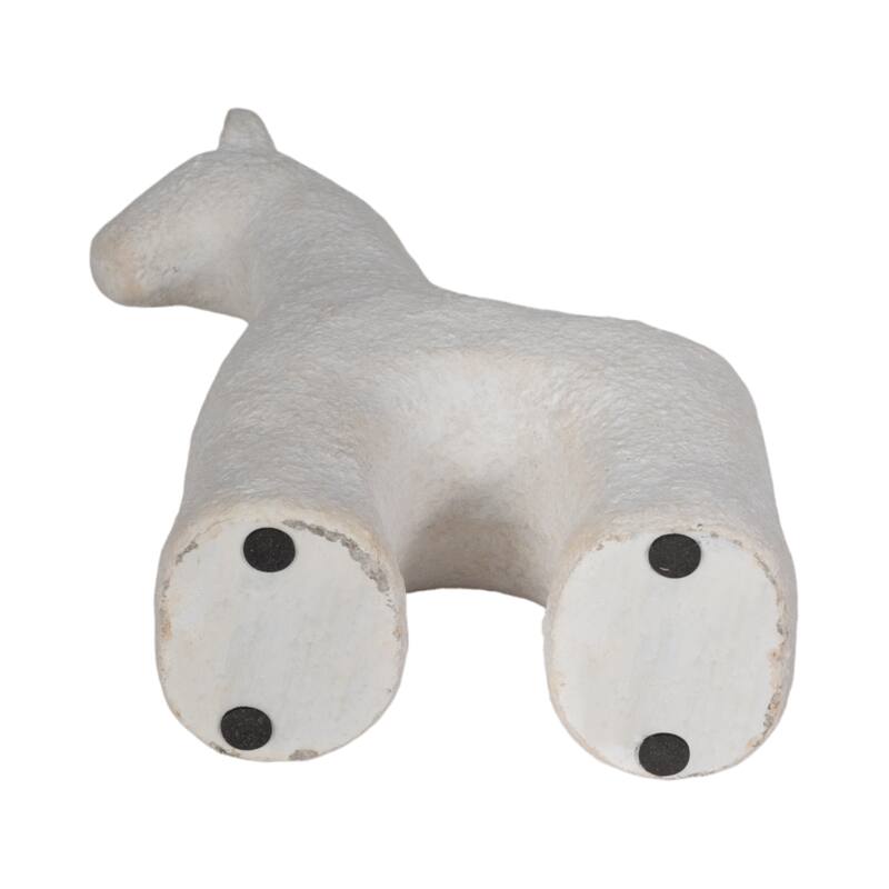 Sagebrook Home Neutral Textured Horse Decorative Object
