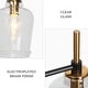 preview thumbnail 17 of 23, Modern Farmhouse 3/5-Light Black Gold Chandelier Clear Glass Kitchen Island Pendant Lighting for Dinning Room