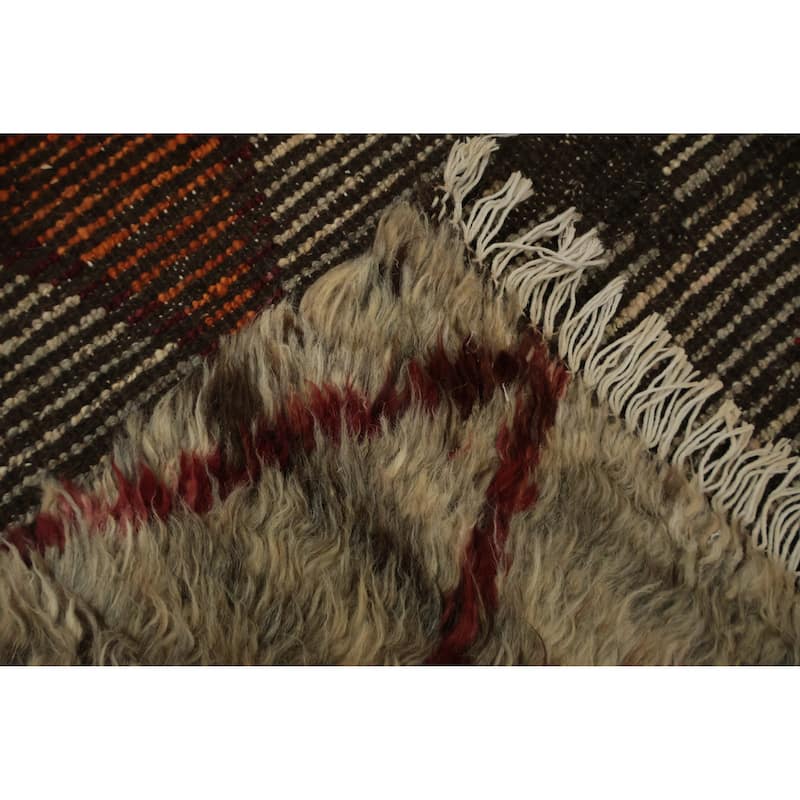 Hand Knotted Oriental 100% Wool Carpet Modern Geometric Multi-Colored Moroccan Area Rug - 13' 7'' X 10' 4''