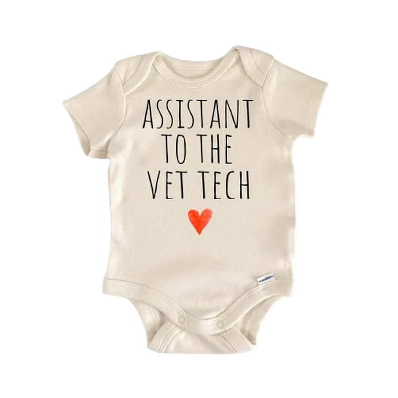 Veterinarian Vet Tech - Baby Boy Girl Clothes Infant Bodysuit Funny Cute Newborn