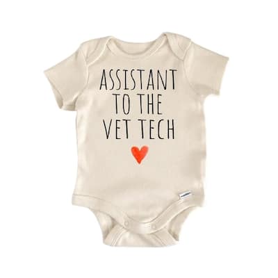Veterinarian Vet Tech - Baby Boy Girl Clothes Infant Bodysuit Funny Cute Newborn