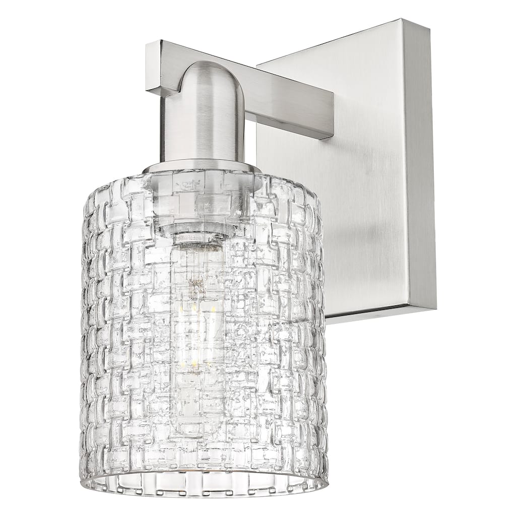Innovations Lighting Endless Possibilities Arcadia - Cobbleskill - 1 Light 5" Basketweave Sconce
