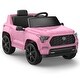 preview thumbnail 15 of 47, 12V Licensed Toyota Electric Truck for Kids Pink
