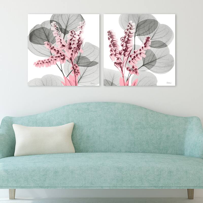 "Eucalyptus Bush 1&2" Frameless Free Floating Tempered Glass Panel Graphic Wall Art