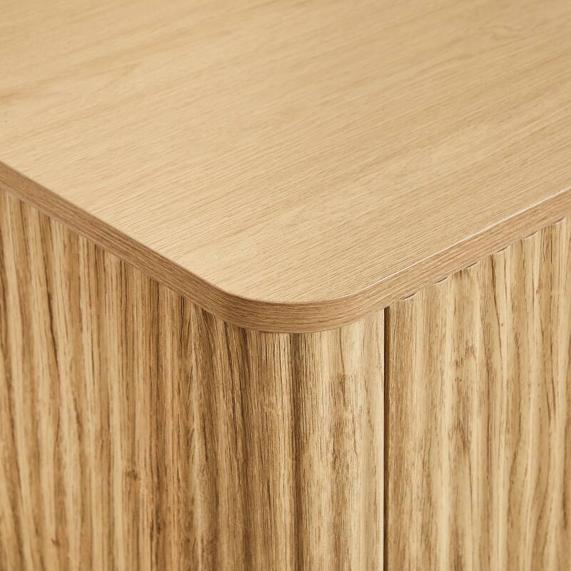 Buffet Cabinet Sideboard with Storage Curved wave Design for Bedroom, Living Room, Hallway
