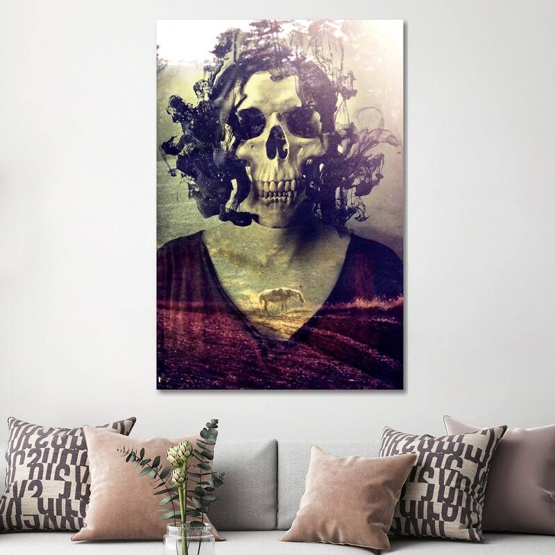 iCanvas "Miss Skull" by Ali Gulec Canvas Print