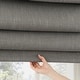 preview thumbnail 40 of 42, Sun Zero Pryer Textured Total Blackout Cordless 1-Piece Roman Shade