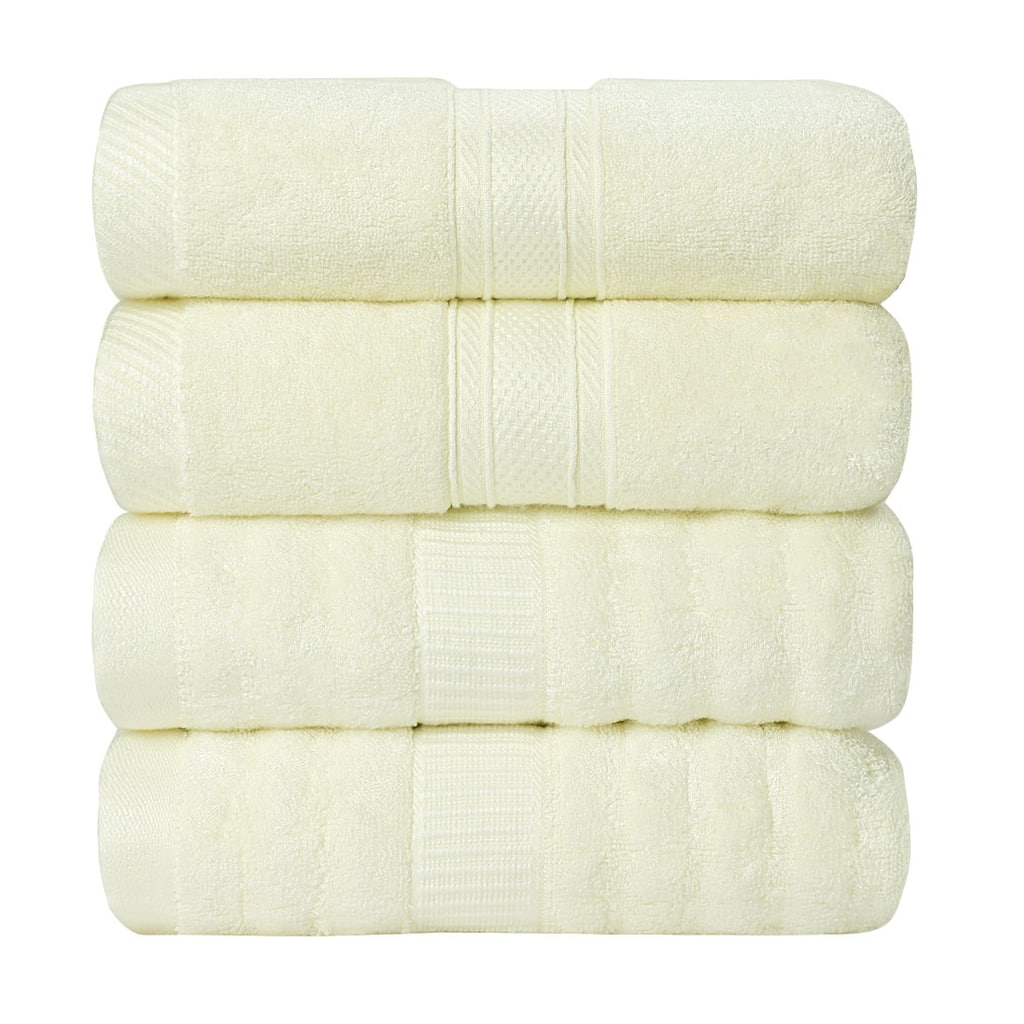 4Pcs Bath Towels Soft Absorbent 27"x54" - 70 x 140cm/27 x 54 inch