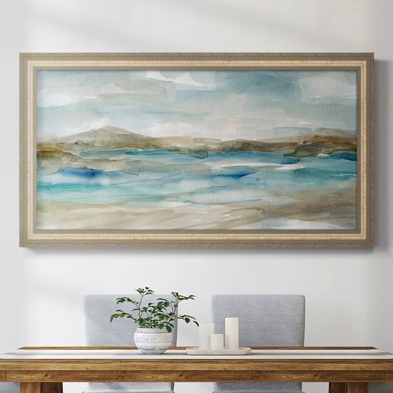 Peaceful Beach II Premium Framed Canvas- Ready to Hang