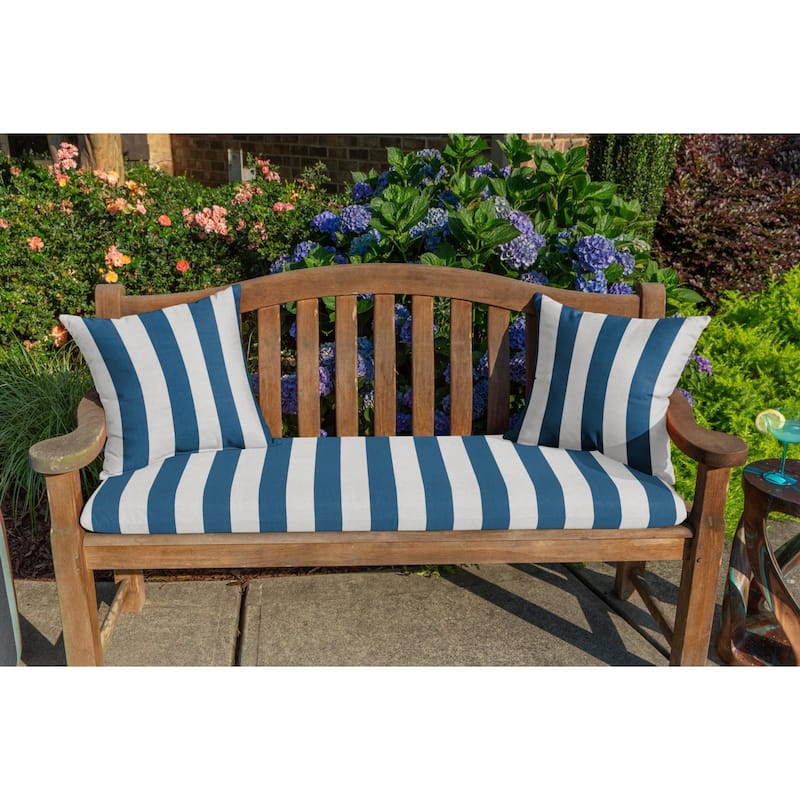 Sunbrella 16-inch Square Striped Outdoor Throw Pillow