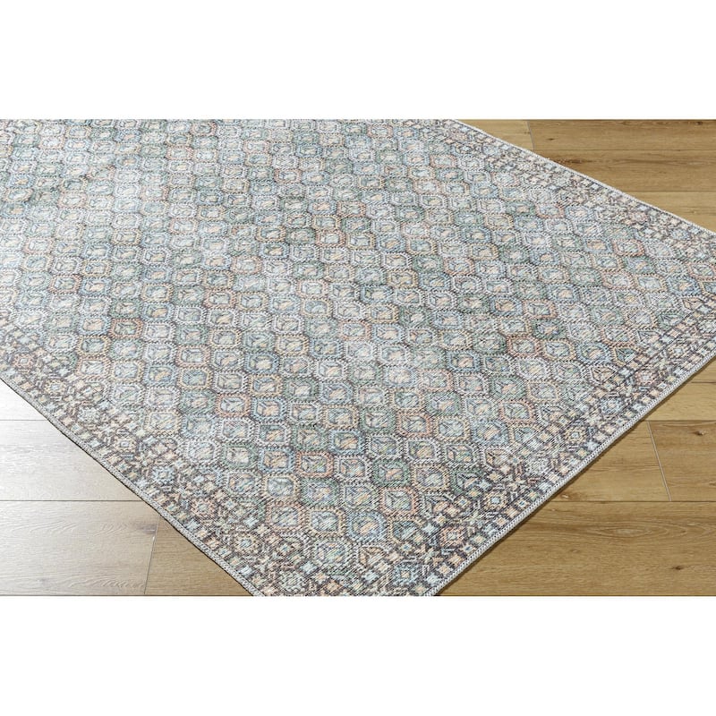Livabliss Vinny Washable Traditional Area Rug