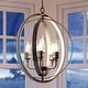 preview thumbnail 1 of 5, Luxury Vintage Pendant Light, 30.75"H x 28"W, with Modern Farmhouse Style, Galvanized Steel Finish by Urban Ambiance