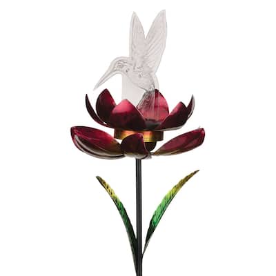 Illusion Solar Spinner Stakes - Hummingbird
