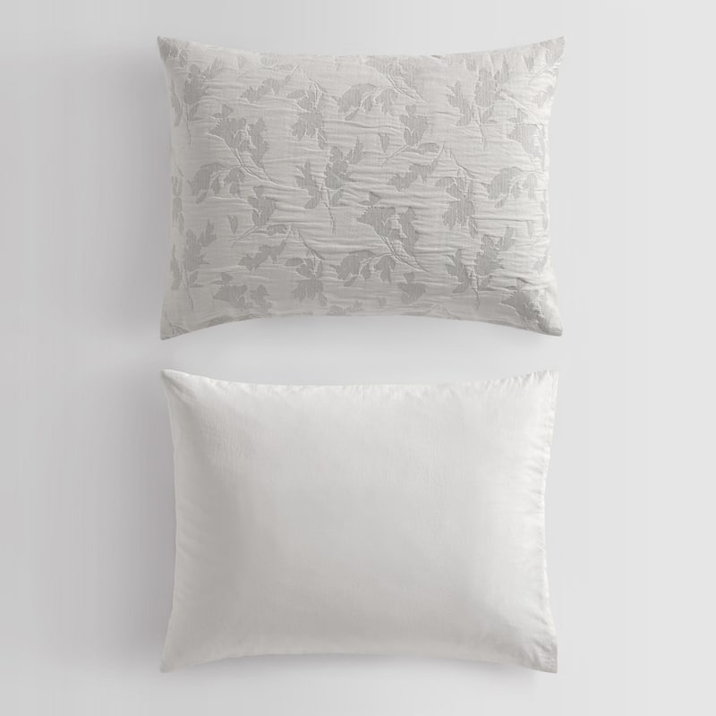 Calvin Klein Cascade Cotton Reversible Grey Duvet Cover Set