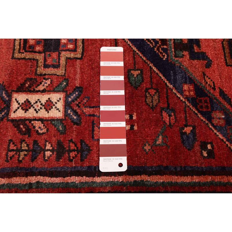 ECARPETGALLERY Hand-knotted Andelz Red Wool Rug - 3'6 x 9'10