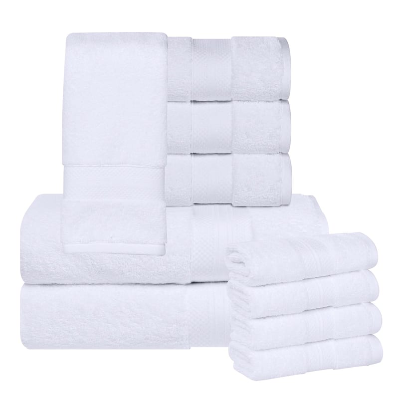 Superior Aria Turkish Cotton Heavyweight 10-Piece Towel Set