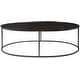 preview thumbnail 1 of 2, Uttermost 25152 Coreene 48"W Oval Modern Industrial Cocktail Coffee Aged Black