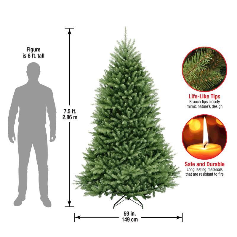 National Tree Company 7.5 ft. Fir Pre-lit or Unlit Artificial Christmas Tree - 7.5 Foot