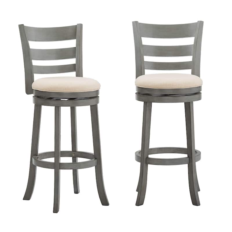 Rovinj Ladder Back 29"H Swivel Bar Stool