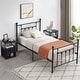 preview thumbnail 19 of 27, Taomika 3-Pieces Modern Bedroom Sets with Black Bed Frame