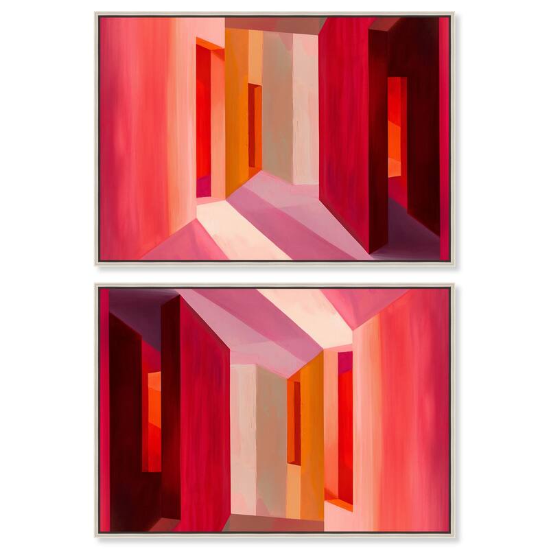 A View of London from the Car Canvas by Art Remedy - 24" x 36" - Black