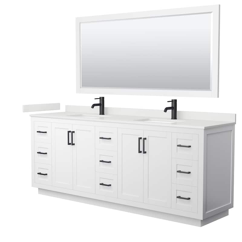 Wyndham Collection WCF292984D-QTZ-UNSM70 Miranda 84" Free Standing