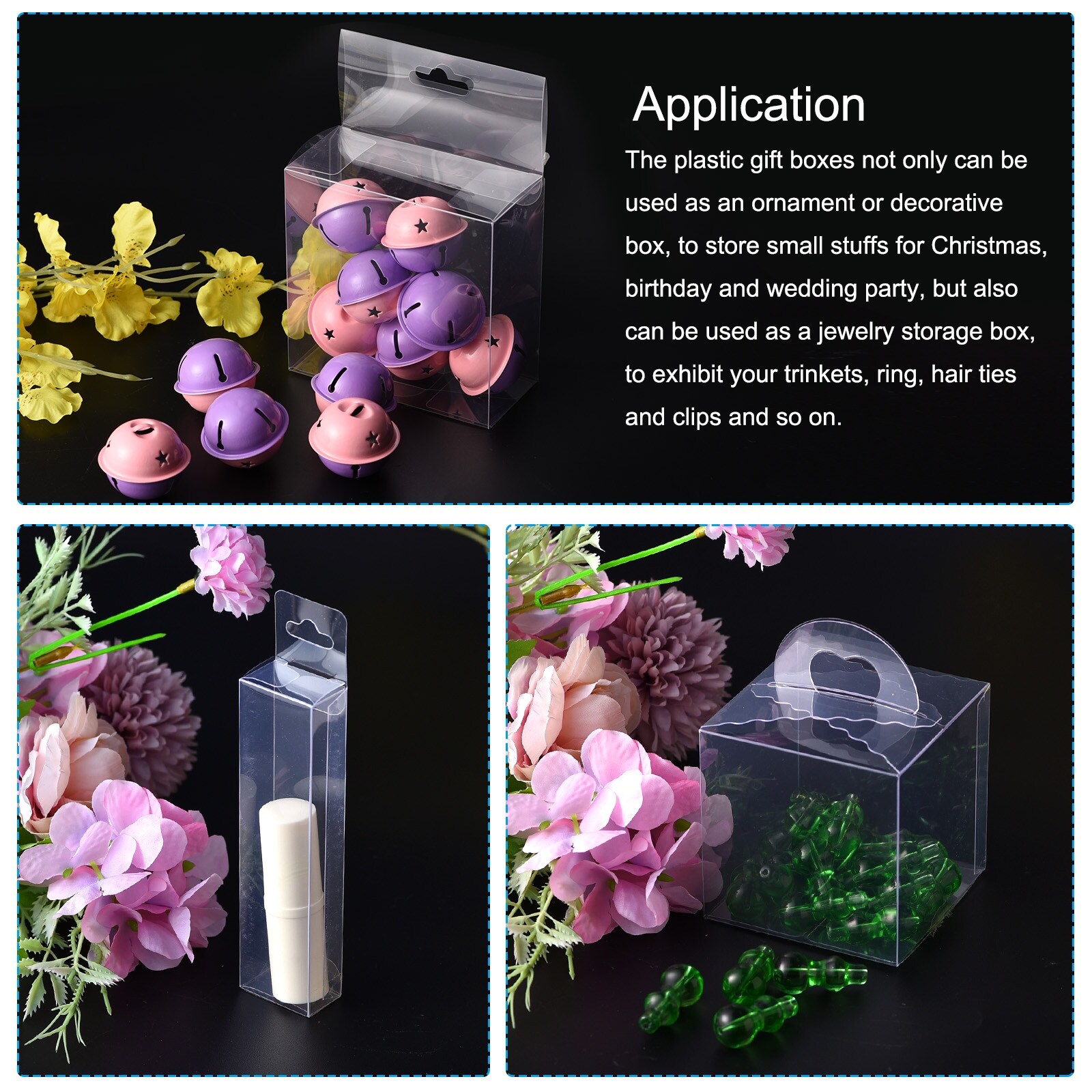 Plastic top retail boxes