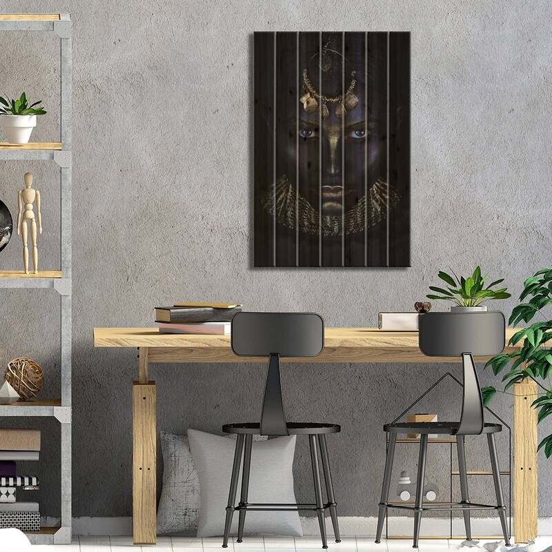 Gold Of Maya Print On Wood by Ivan Kovalev - Multi-Color