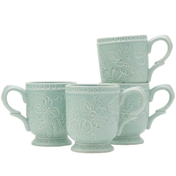 slide 2 of 5, Fitz and Floyd Set of 4 English Garden Mugs, 12 Oz