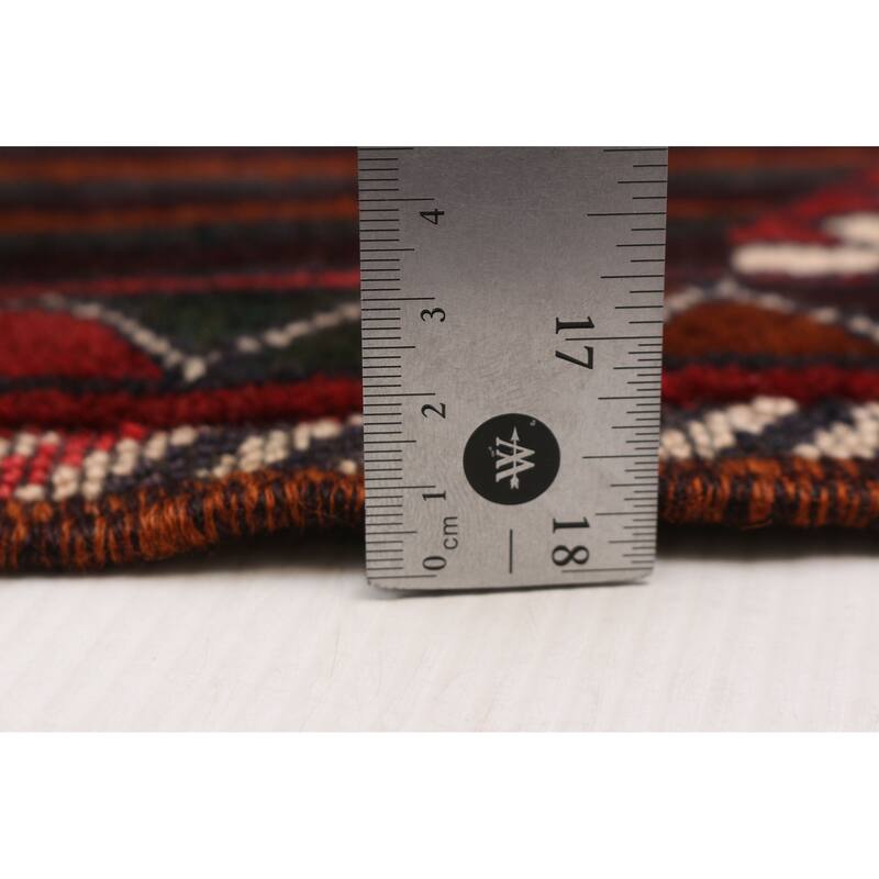 Teimani Red Rug 3'11" x 6'6" - 3'11 x 6'6