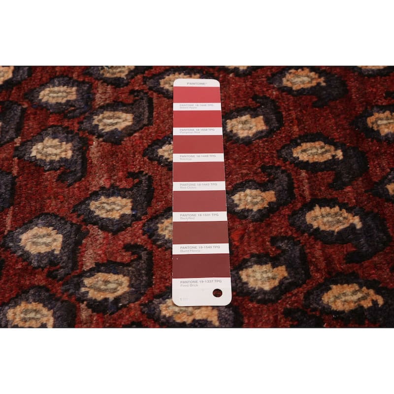 ECARPETGALLERY Hand-knotted Andelz Red Wool Rug - 3'7 x 14'0