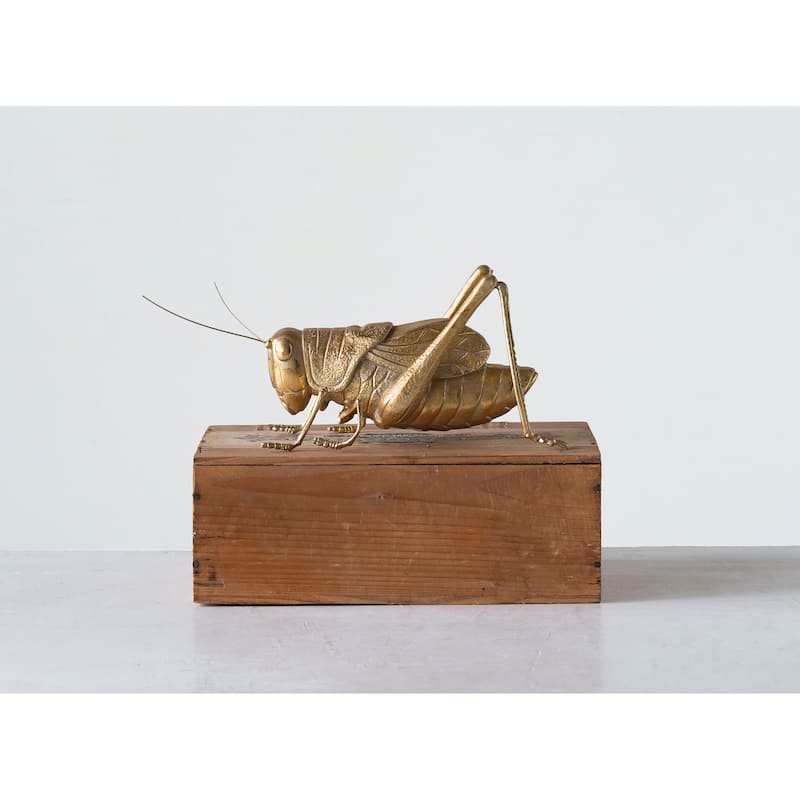 Gold Resin Cricket Figurine