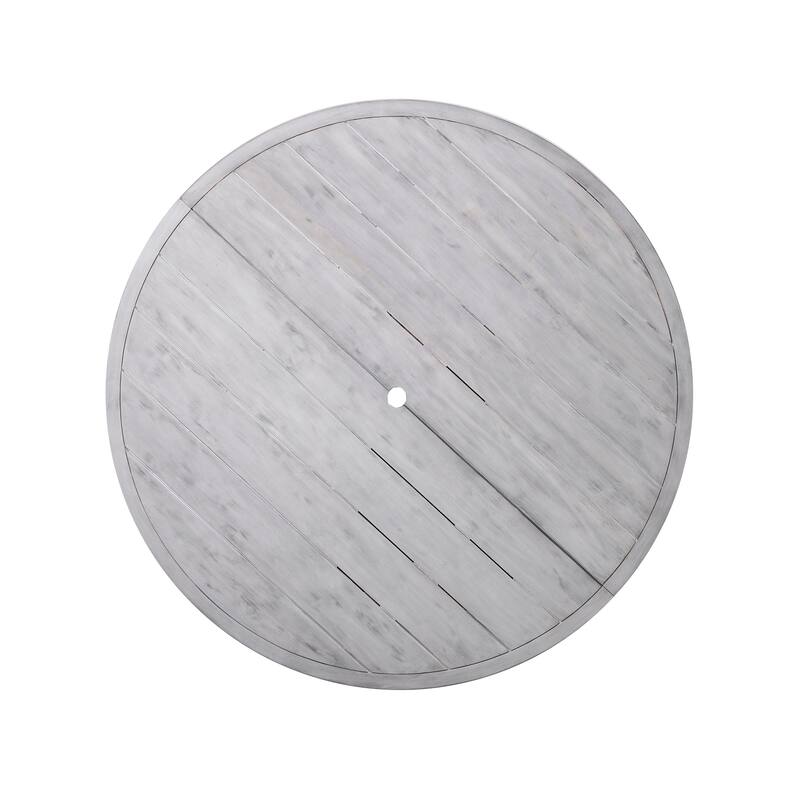 Outdoor Dinning Table with an Umbrella Hole for Patio, Backyard, Garden