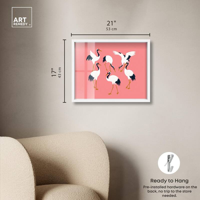 Crane Chorus Shadowbox by Art Remedy