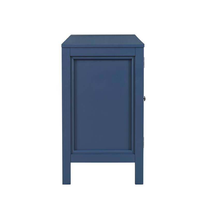 Sideboard with Curved Swirl Patterned Doors