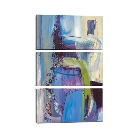 iCanvas "Weary Blues" by Jane M. Robinson 3-Piece Canvas Wall Art Set