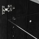 Large Sideboard Buffet Cabinet with 4 Glass Doors 2 Adjustable Shelves for Kitchen Living/Dinning Room Bedroom Entryway