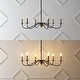 preview thumbnail 16 of 30, Nola 34.75" 6-Light Bohemian Farmhouse Iron LED Chandelier, by JONATHAN Y