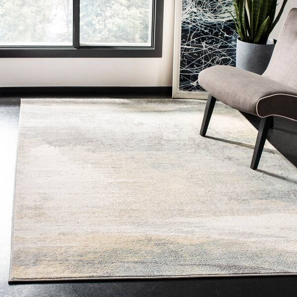 SAFAVIEH Jasper Maliyah Modern Abstract Rug - Grey/Gold - 6' x 9'